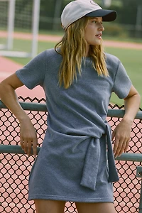 Daily Practice Knotted Cotton Blend Dress