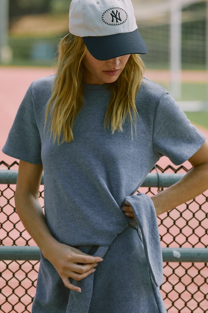 Daily Practice Knotted Cotton Blend Dress