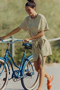 Daily Practice Tie-Waist Mini T-Shirt Dress