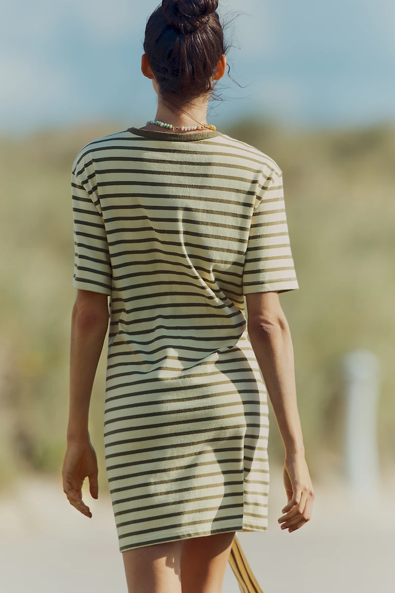 Daily Practice Tie-Waist Mini T-Shirt Dress