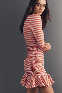 Daily Practice Drop-Waist Long-Sleeve Mini Dress