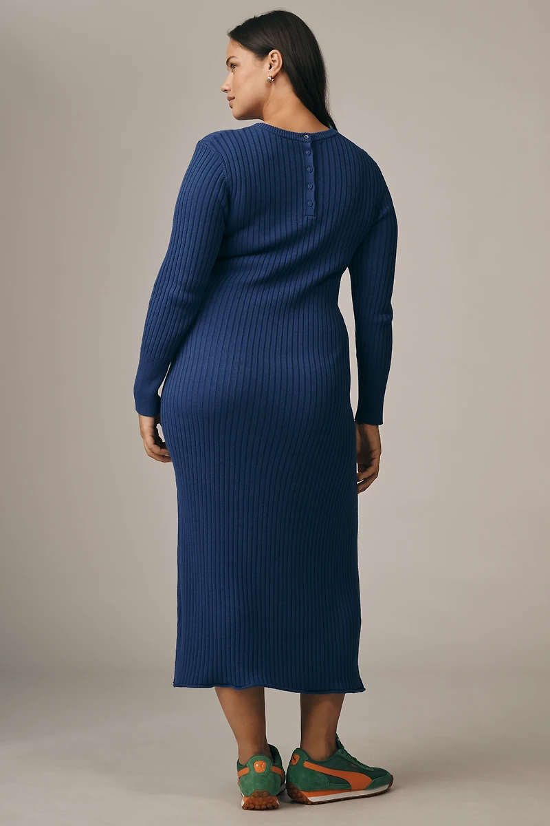 Daily Practice High Tide Long-Sleeve Midi Dress