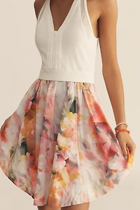 Daily Practice Sleeveless V-Neck Mini Dress