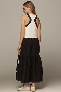 Daily Practice A-Line Scoop-Neck Midi Dress