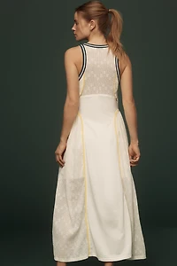 Daily Practice Sleeveless Seamed Midi Dress