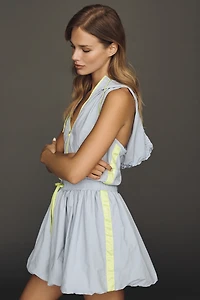 Daily Practice Bubble-Hem Athletic Mini Dress