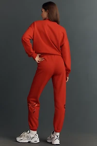 Beach Riot x Anthropologie Nash Sequin Bow Sweatpants