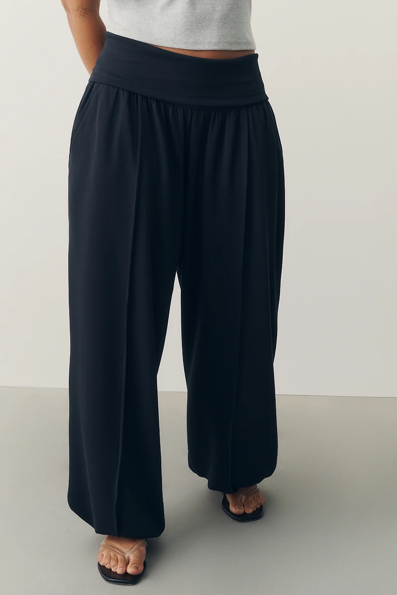 Daily Practice Foldover Balloon Pants Willow