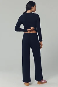 DONNI. Ribbed Crop Sweater Pants