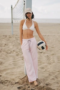 Sundry Wide-Leg Drawstring Pants