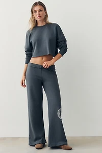 Spiritual Gangster Snake 100% Cotton Wide-Leg Pants