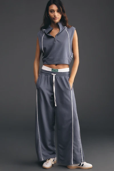 Daily Practice Piped Wide-Leg Pants