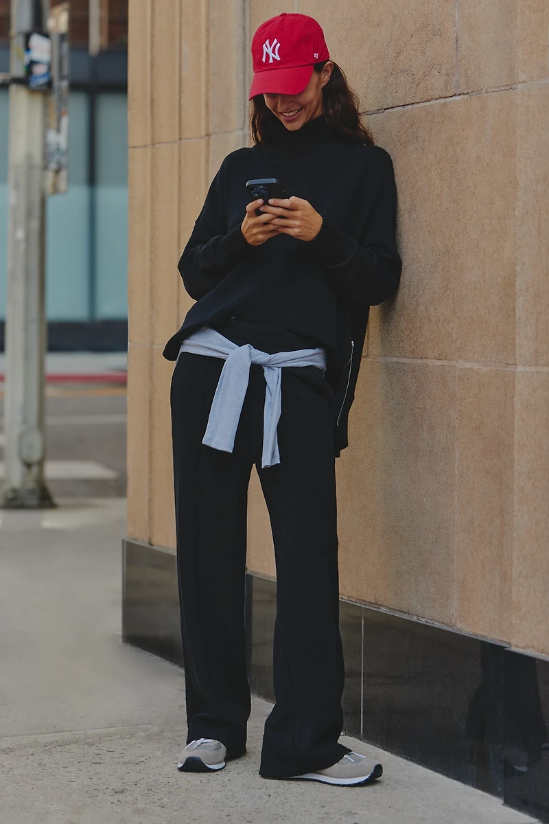 Varley Extra-Wide-Leg Pull-On Pants