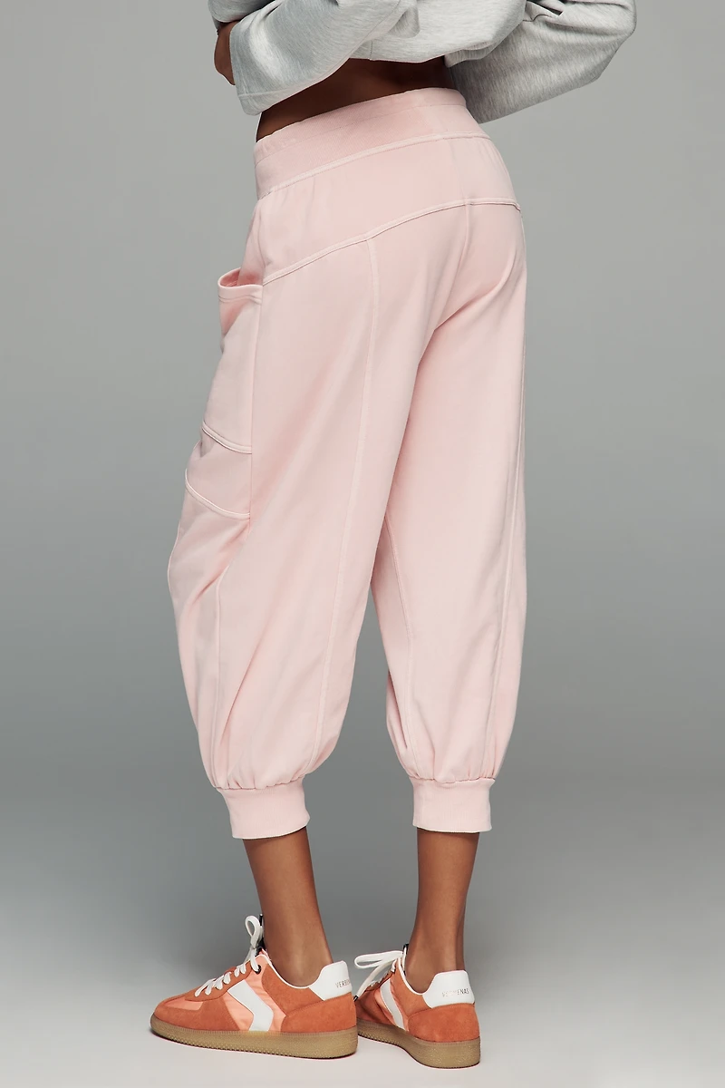Daily Practice by Anthropologie Easygoing Capri Drawstring Sweatpants