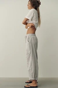 Daily Practice Lifeboat Wide-Leg Cropped Utility Pants