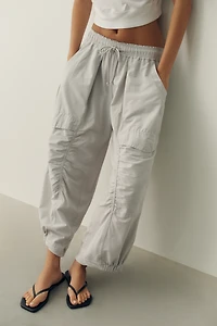 Daily Practice Lifeboat Wide-Leg Cropped Utility Pants