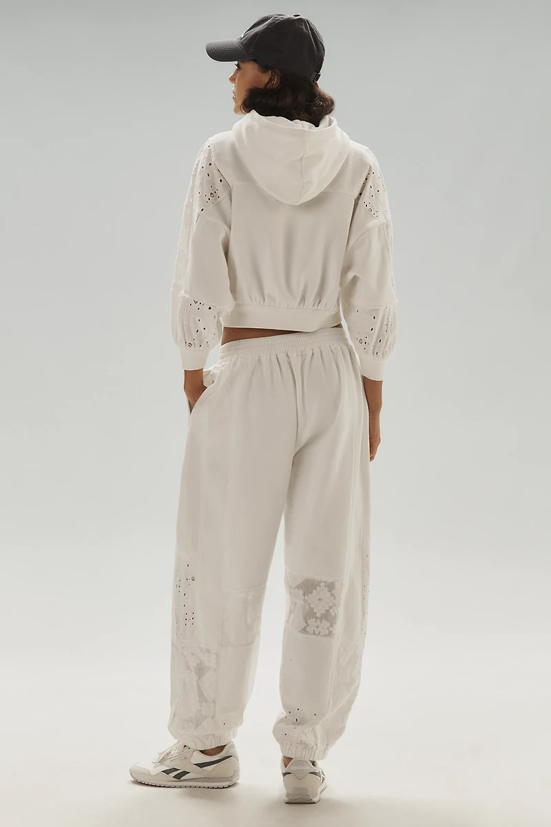 Daily Practice Rhythmic Lace Mesh Sweatpants
