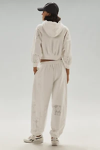 Daily Practice Rhythmic Lace Mesh Sweatpants