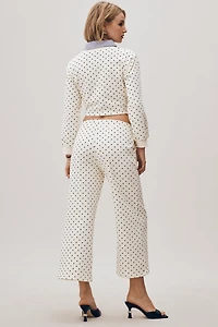 Maude Sofia Polka Dot Knit Pants