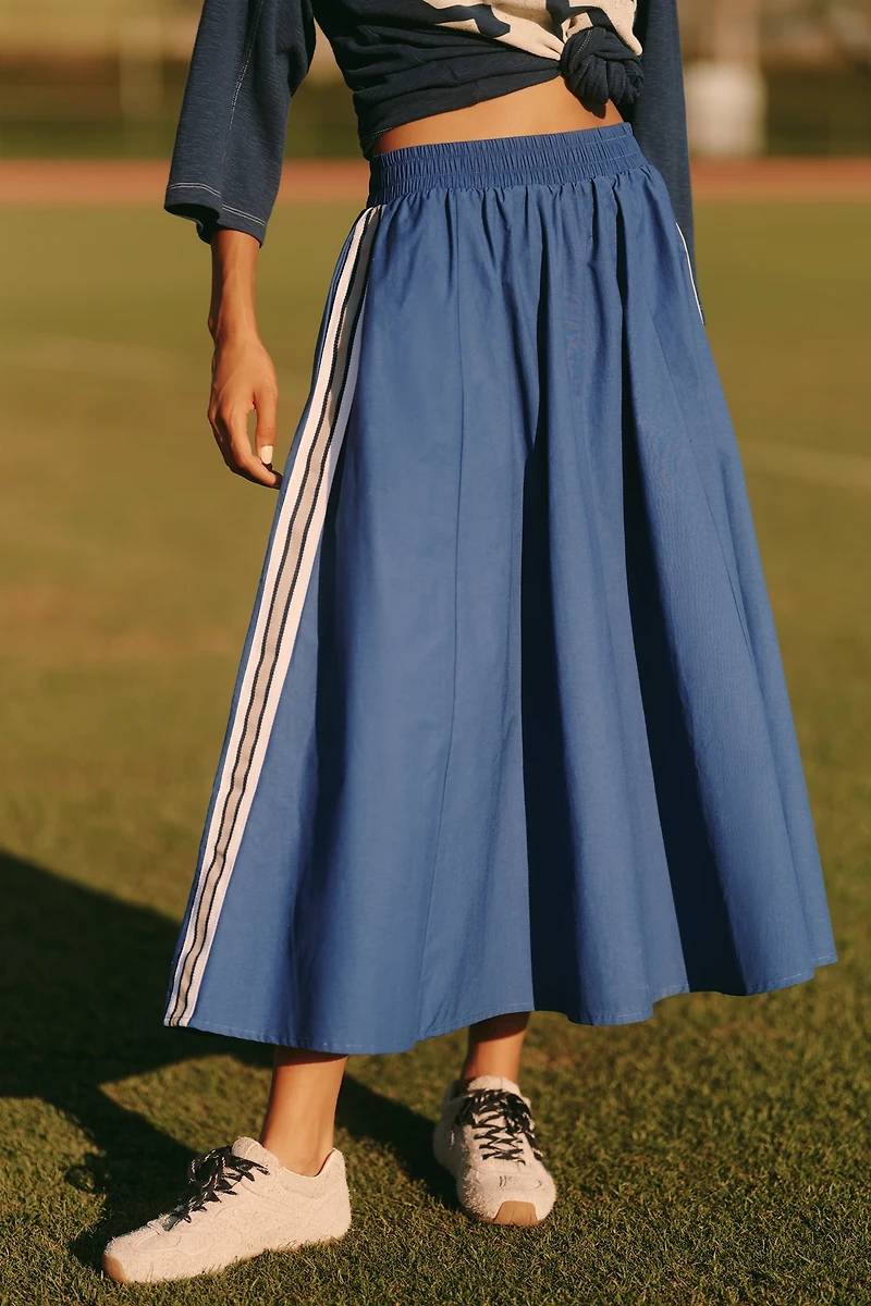 Daily Practice Game Day Track Midi Skirt
