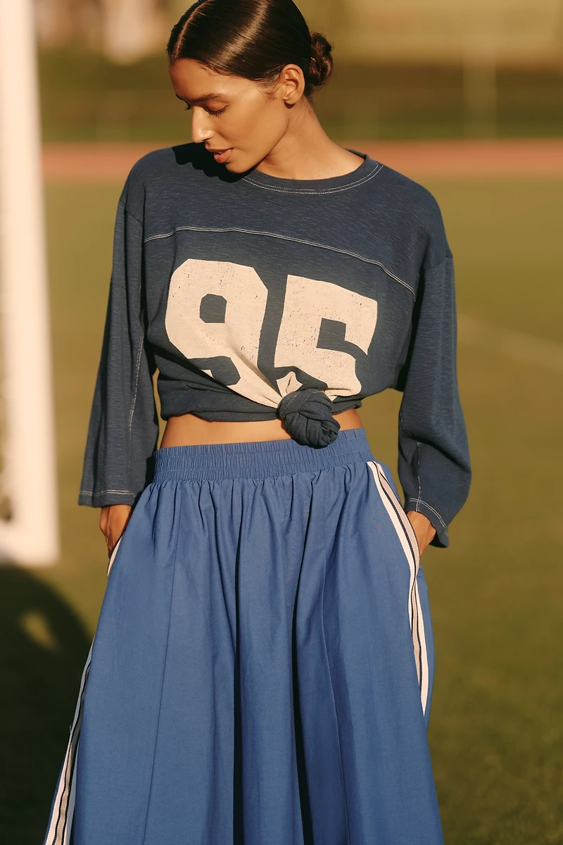 Daily Practice Game Day Track Midi Skirt