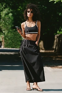Daily Practice Nylon Midi Skirt