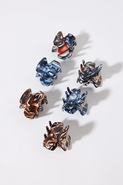 Speckled Mini Hair Clip Set