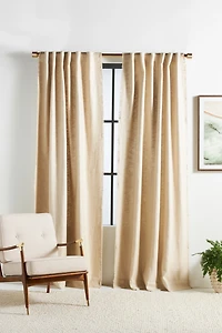 Luxe Linen Blend Woven Curtain
