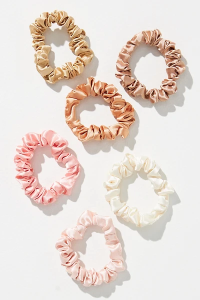 Satin Hair Ties, Set of 6