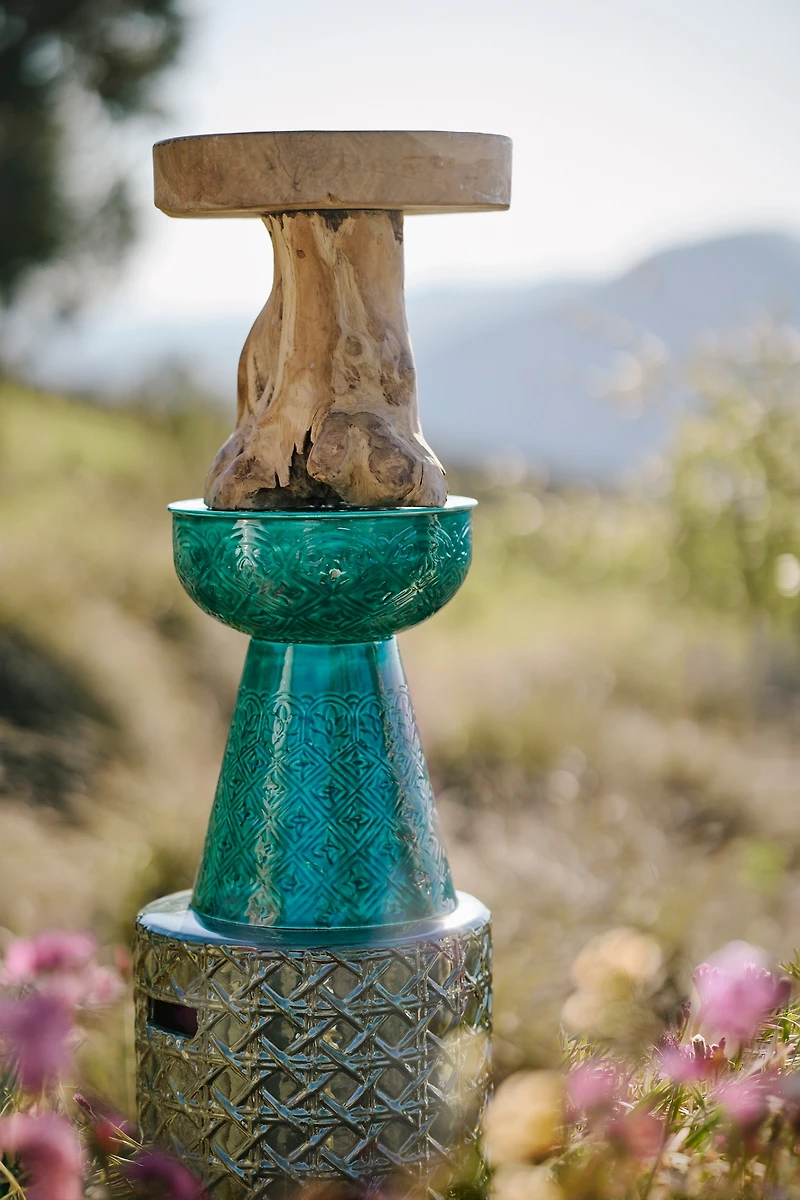 Teak Root Side Table