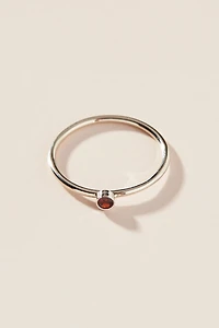 Maya Brenner 14K White Gold Birthstone Ring