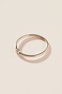 Maya Brenner 14K White Gold Birthstone Ring