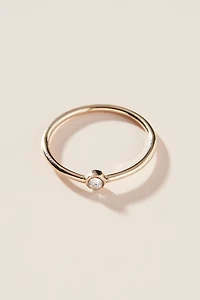 Maya Brenner 14K White Gold Birthstone Ring