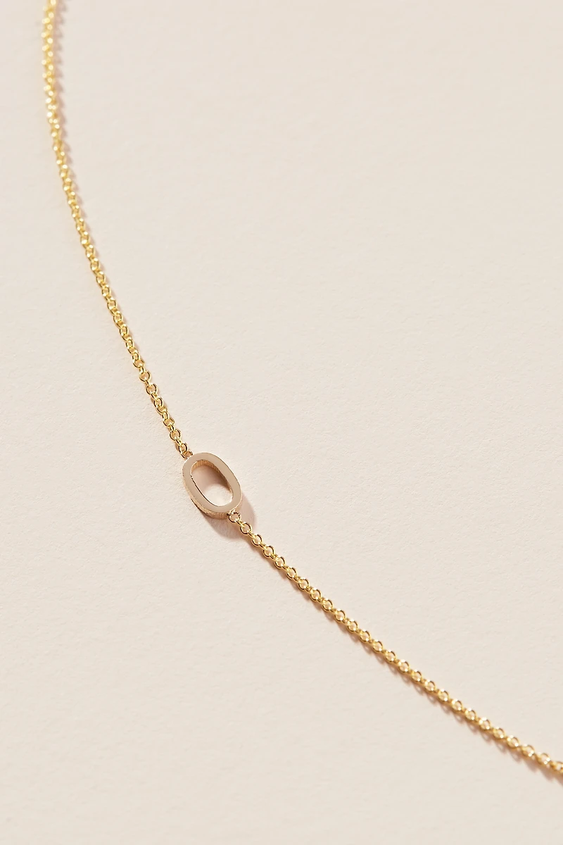 Maya Brenner 14k Gold Asymmetric Numeral Necklace