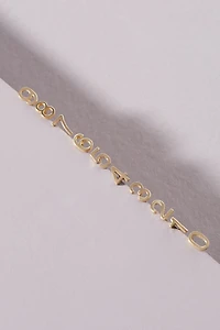 Maya Brenner 14k Yellow Gold Numeral Post Earring