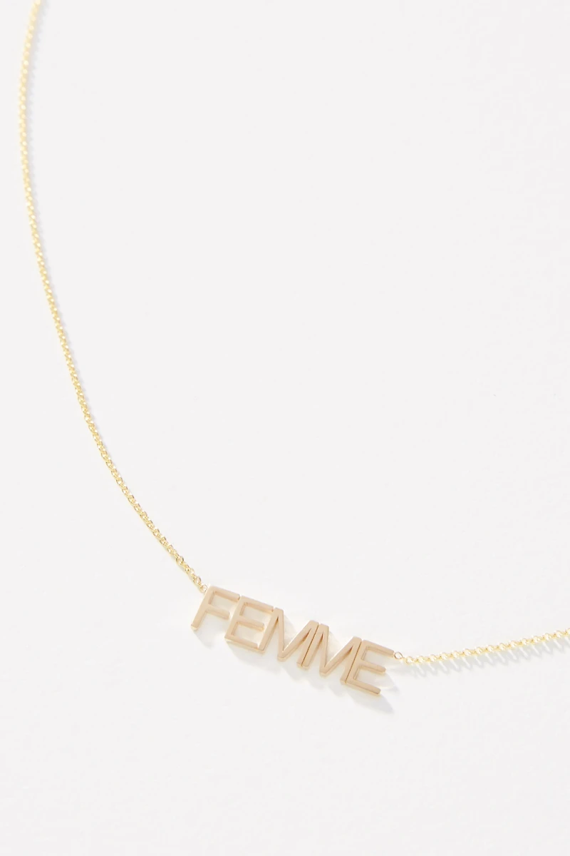 Maya Brenner 14k Gold Femme Necklace