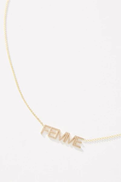 Maya Brenner 14k Gold Femme Necklace