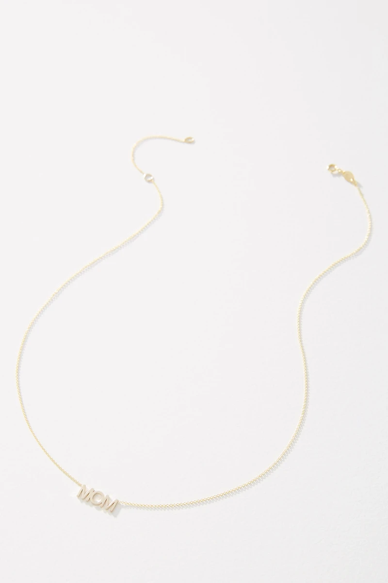 Maya Brenner 14k Gold Mom Necklace