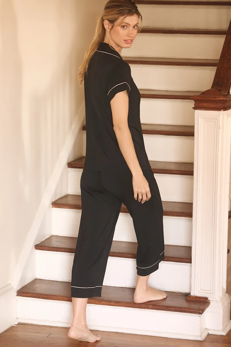 Eberjey Gisele Crop Sleep Set