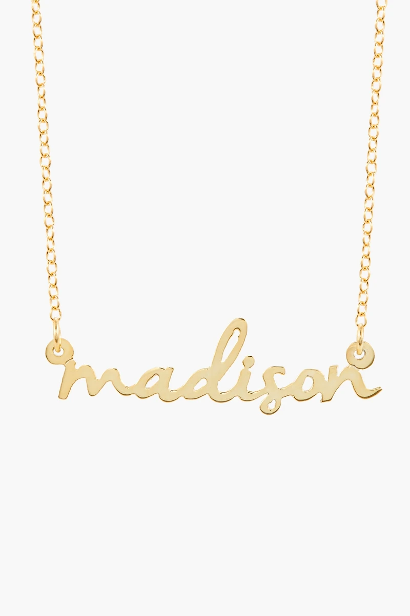 Brook & York Custom Mini Nameplate Necklace
