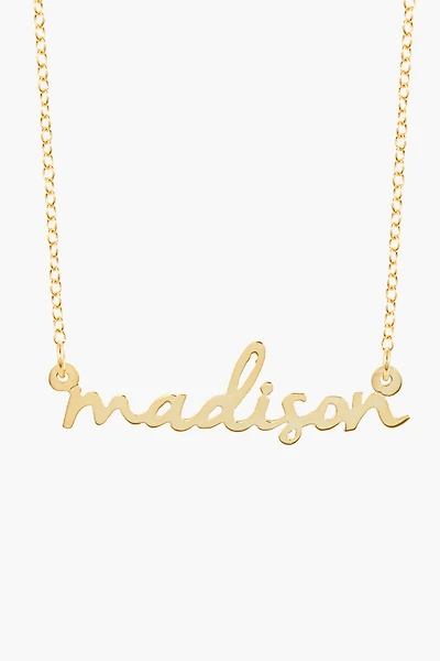Brook & York Custom Mini Nameplate Necklace