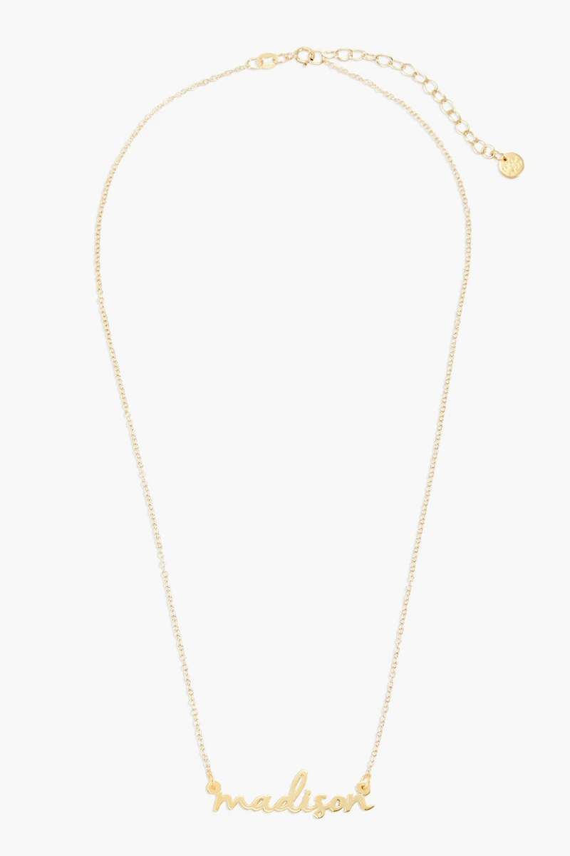 Brook & York Custom Mini Nameplate Necklace