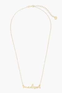 Brook & York Custom Mini Nameplate Necklace