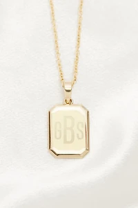 Brook & York Custom Monogram Pendant Necklace
