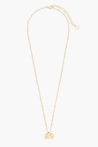 Brook & York Custom Two Initial Gold Filled Disc Necklace
