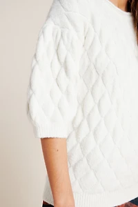 Bonnie Quilted Eyelash Sweater
