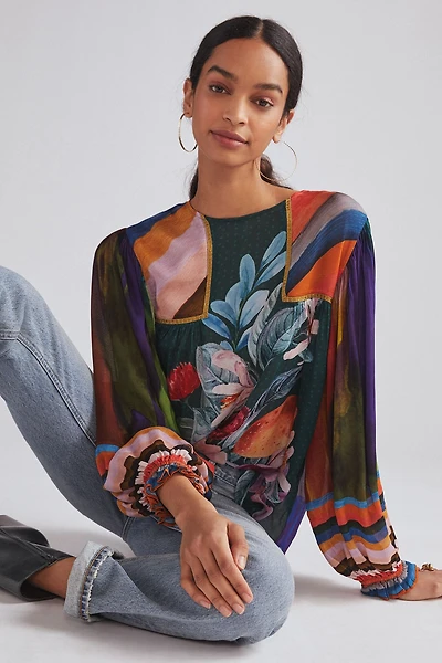 Bl-nk Miranda Peasant Blouse