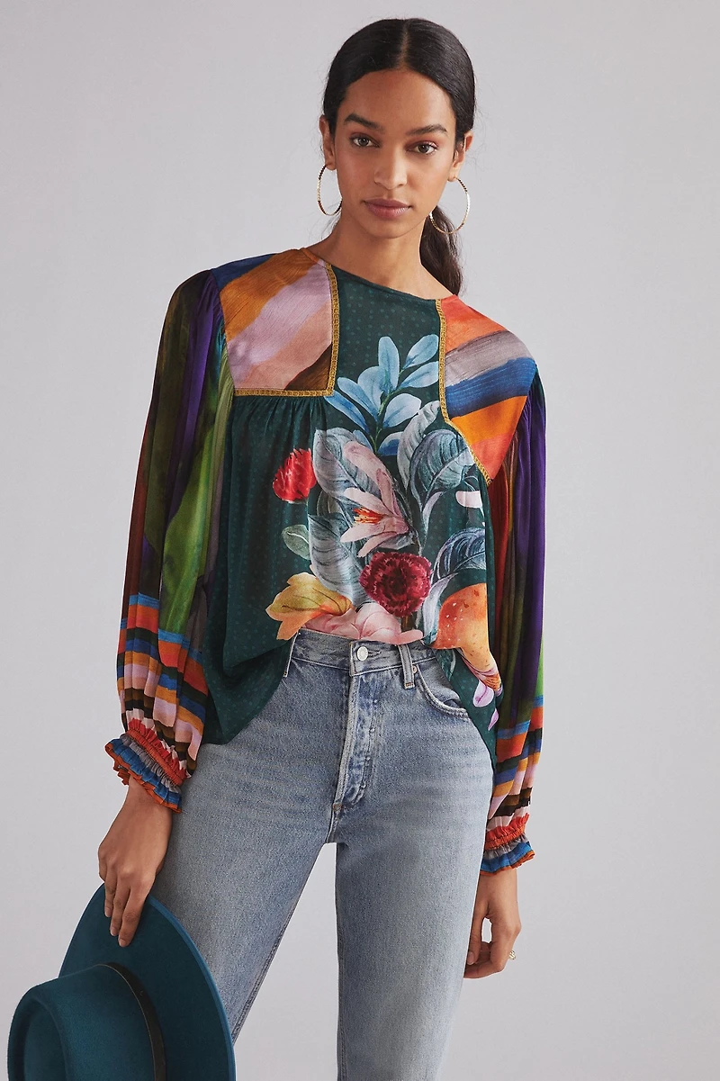 Bl-nk Miranda Peasant Blouse