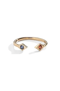 Three Sisters Jewelry Ankara Modern Protective Eye Birthstone Ring