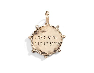 Three Sisters Jewelry Molten Doubloon Personalized Charm